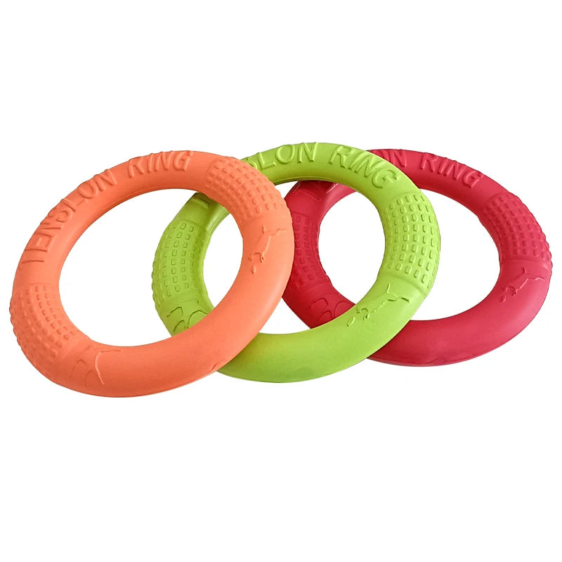 Dog Toys Pet Flying Discs EVA Dog Training Ring Puller Resistant Toys For Dogs Floating Puppy Bite Ring Toy Interactive